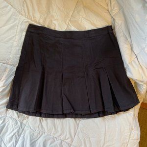 NWT Womens Size 12 J. Crew Pleated Navy Blue Mini Skirt